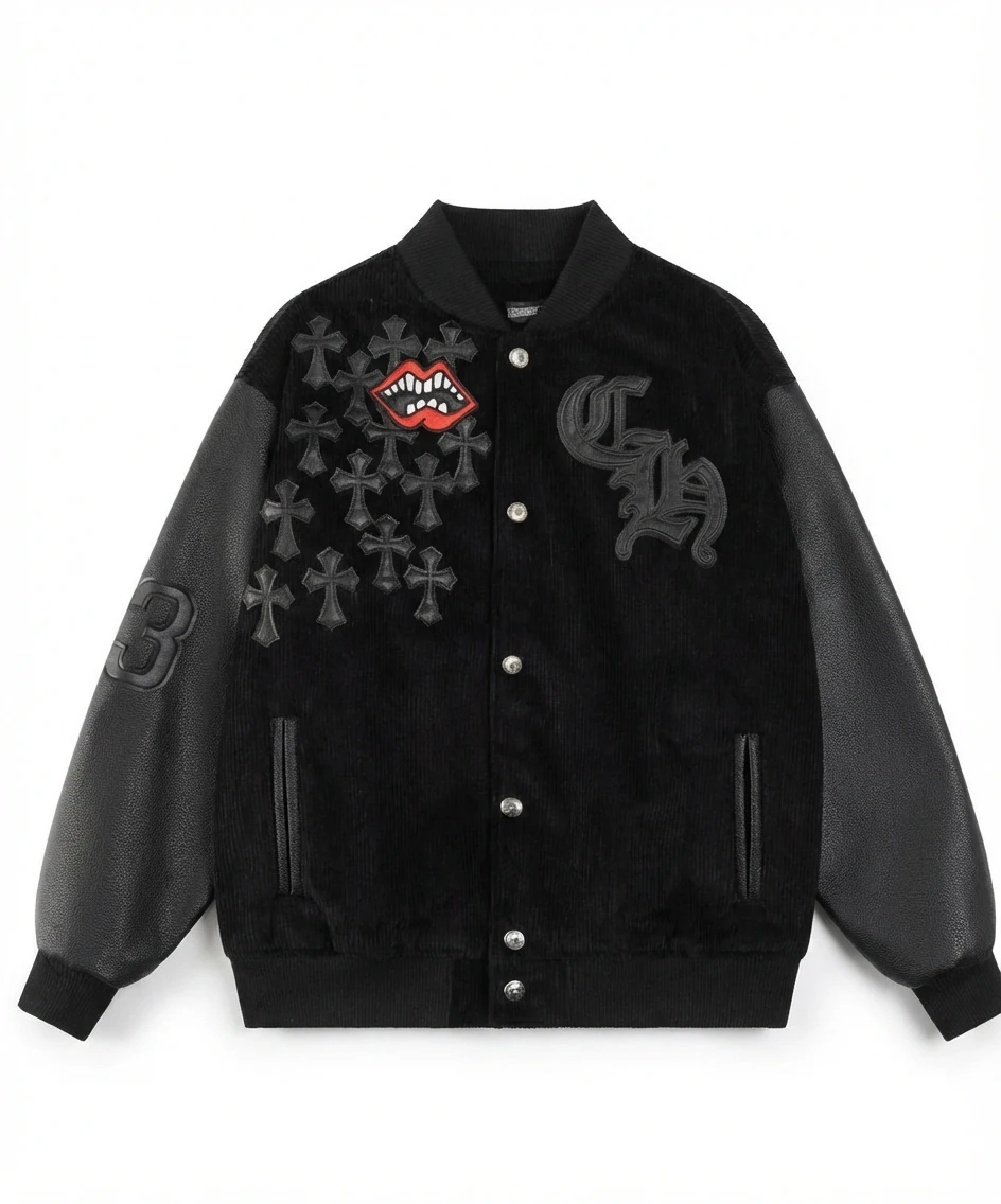 Chrome Hearts Retro Style Black Jacket