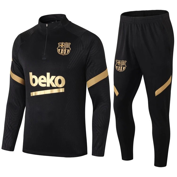Paris Saint-Germain 2021-22 Black Training Tracksuit Set Clean Colorway