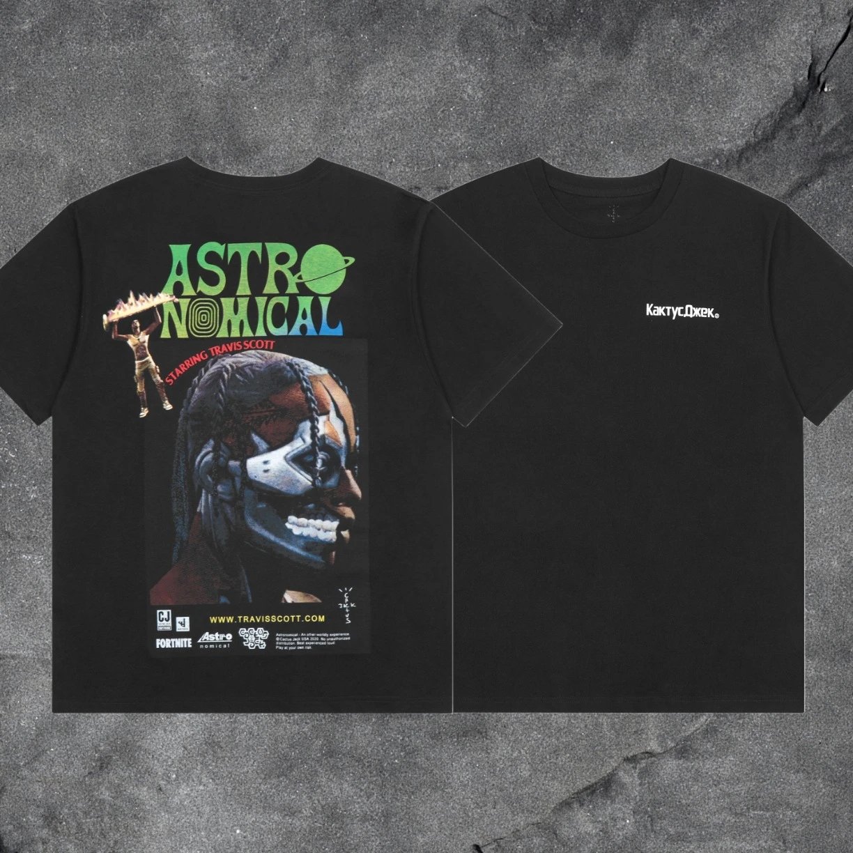 Denim Tears 2031-42 Black Graphic T-Shirt Clean Finish