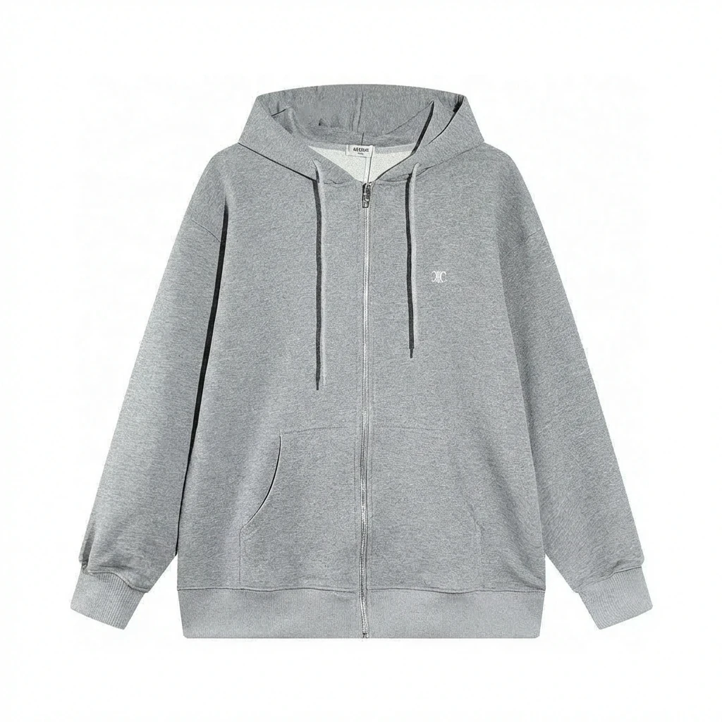 CELINE grey casual style hoodie