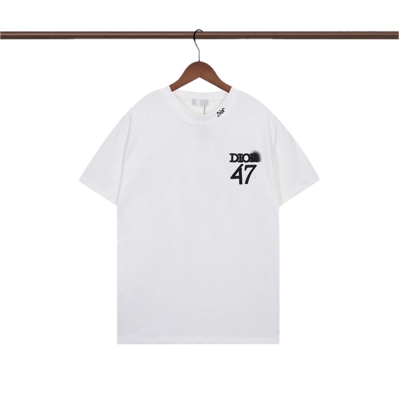 Dior 47 Collection Minimalist Style White T-Shirt