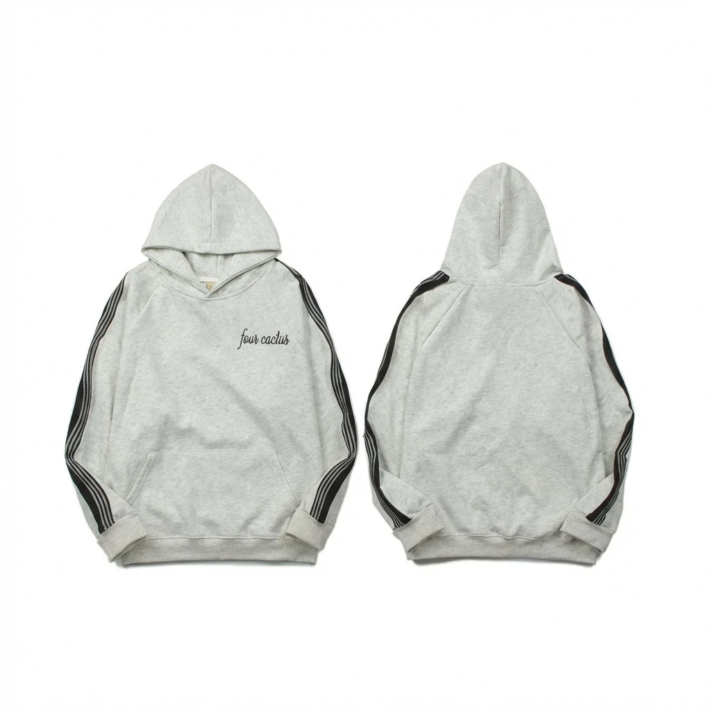 ESSENTIALS Trendy and Simple Style Grey Hoodie