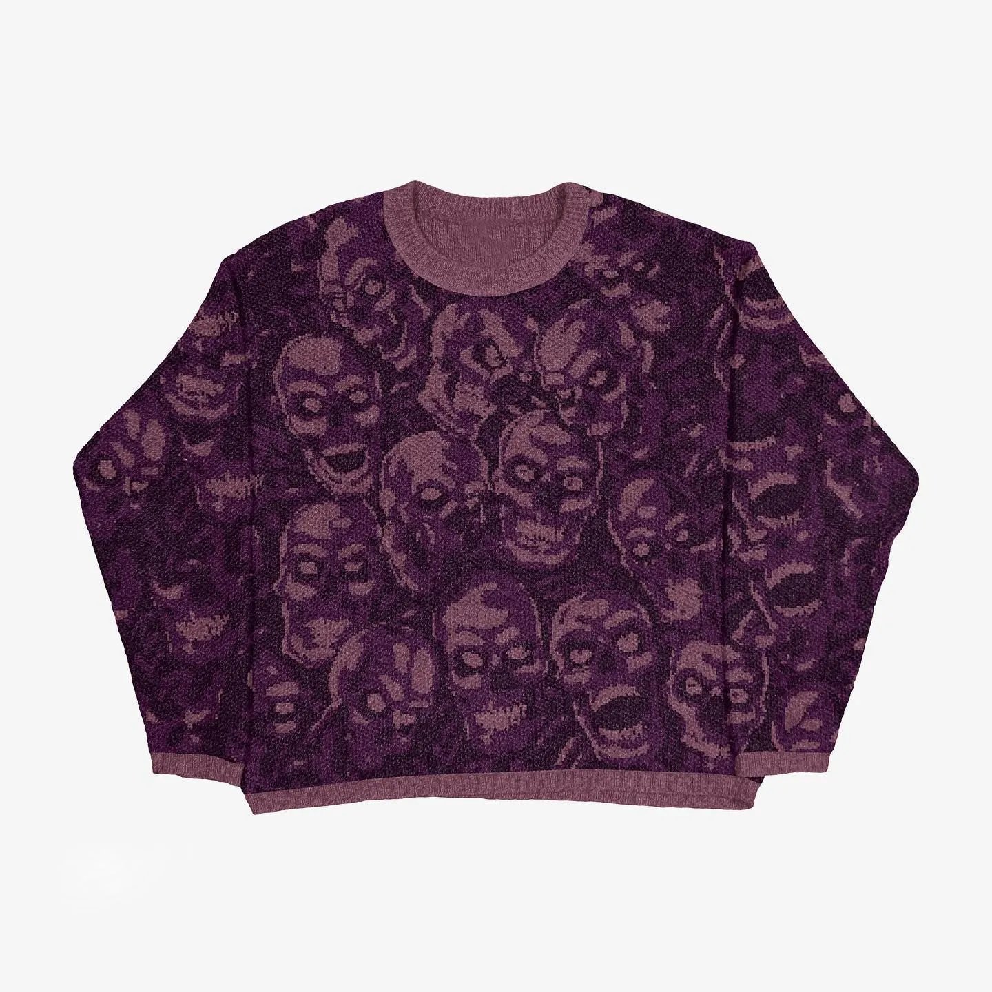 Weekend Anime graphic sweater Black Knit Top for Seasonal Looks