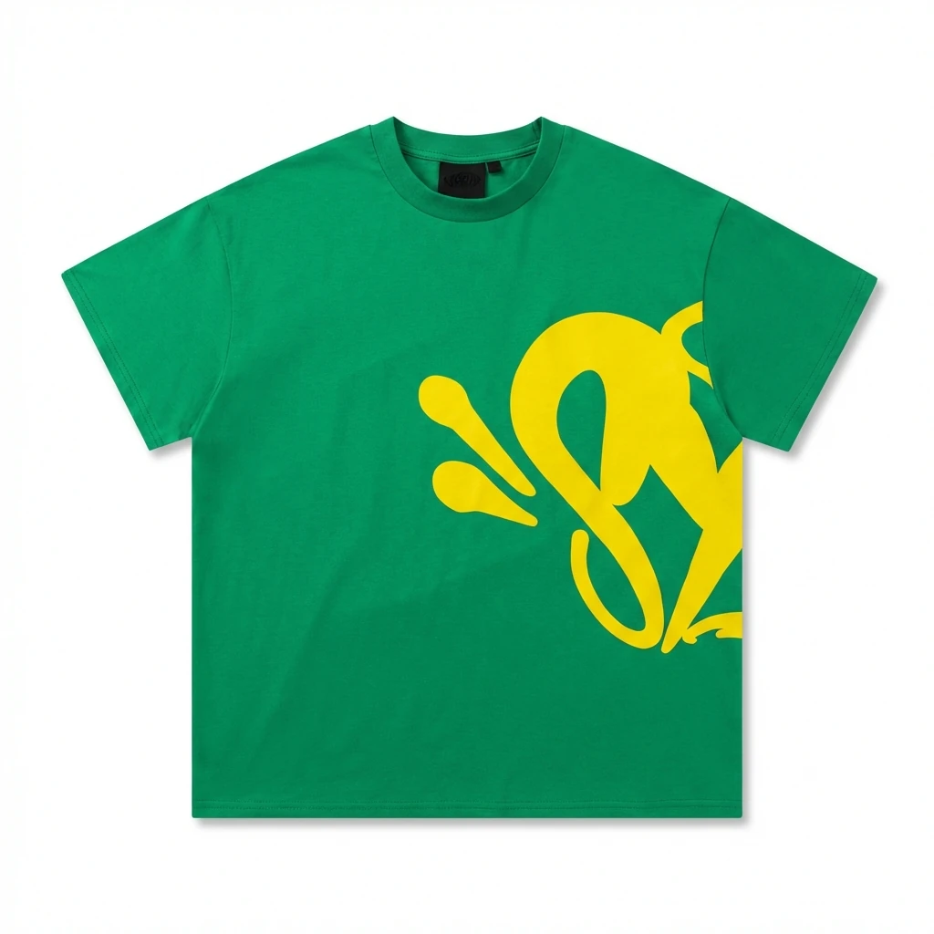 SynaWorld Graffiti-style Green T-shirt