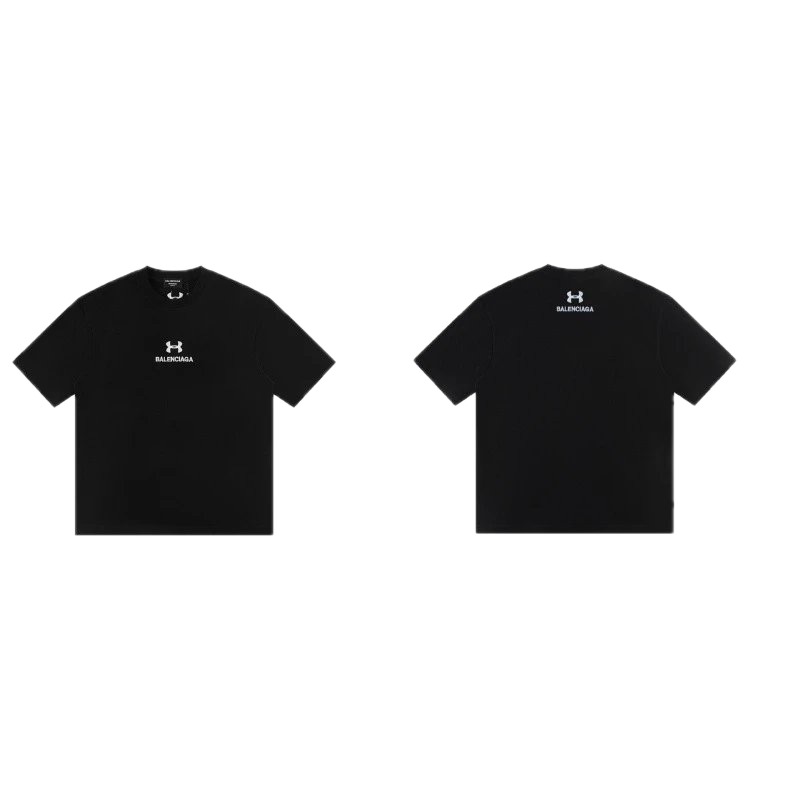 Balenciaga Co-branded Street Style Black T-shirt