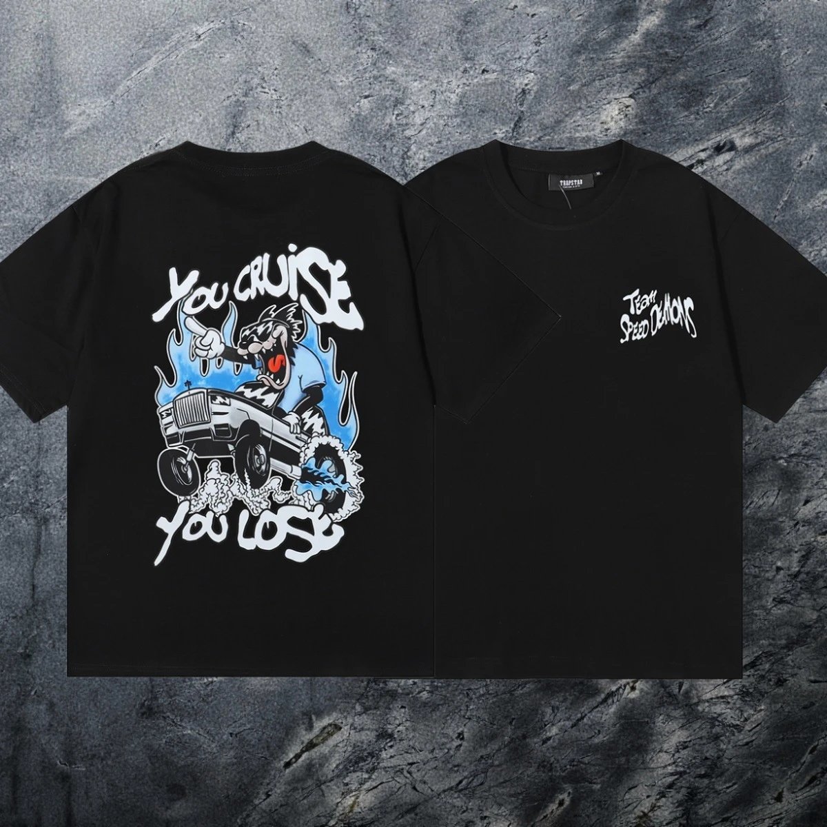 Trapstar Relaxed Keys graphic T-shirt Black White Key with Versatile Design