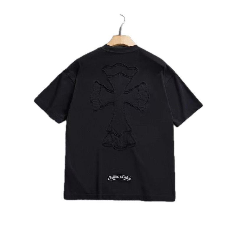 Chrome Hearts Cross Patch High Street Black Short-sleeve T-shirt