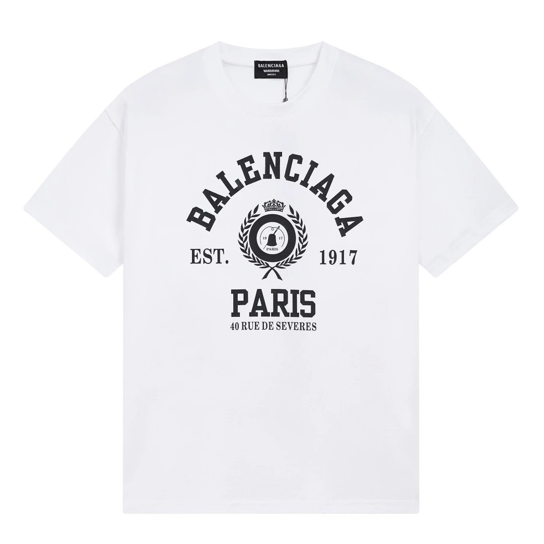 Balenciaga retro style white T-shirt