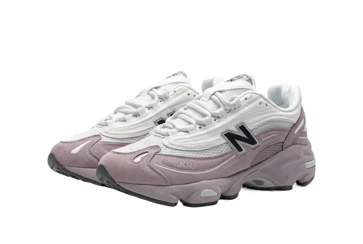 New Balance 1906 retro style pink and white shoes