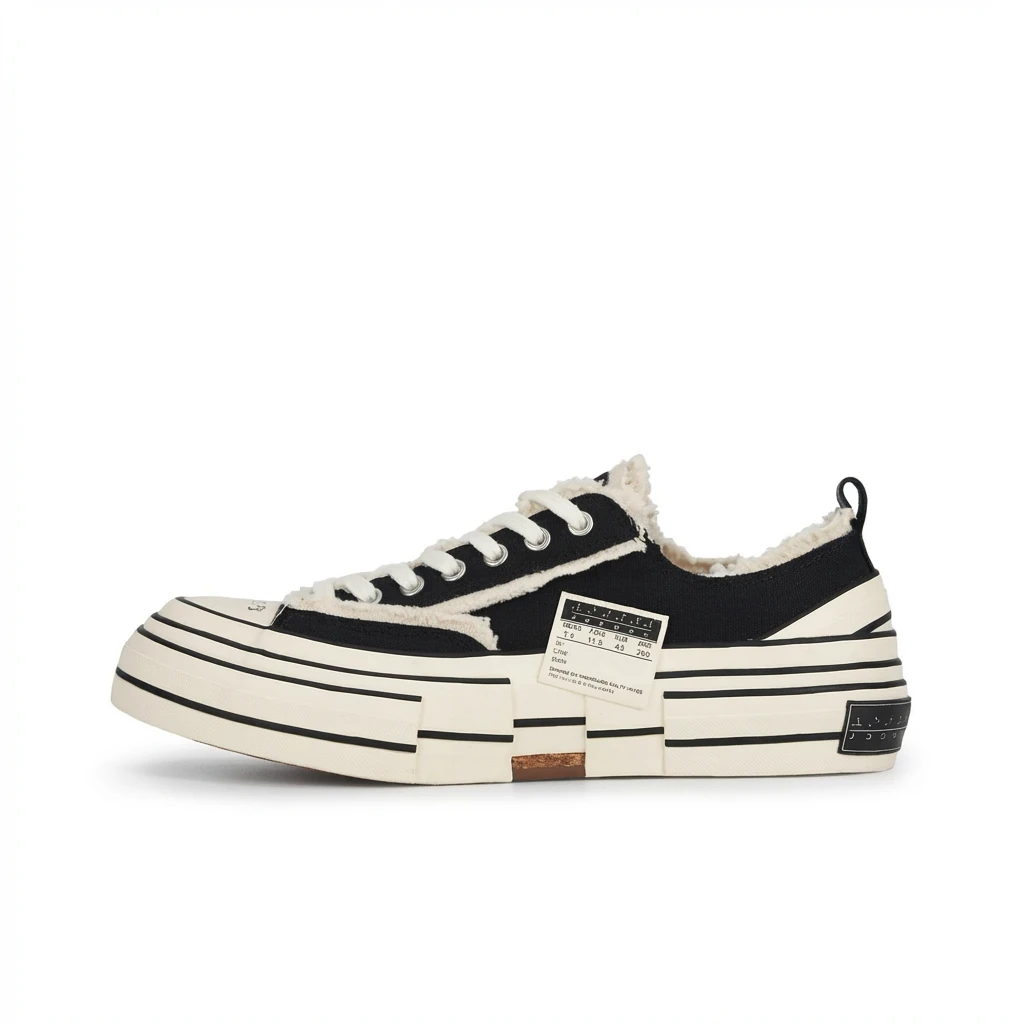 Xvessel vulcanized retro-style skate shoes