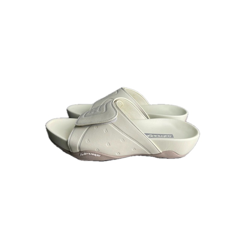 Balenciaga Trendy Style Off-white Platform Slippers