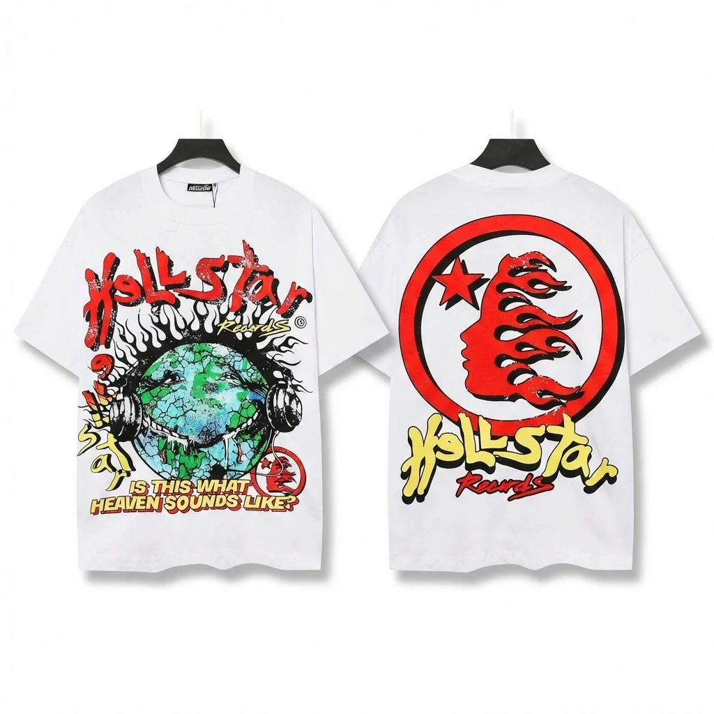 Hellstar Records Trendy and Cool Style White T-shirt