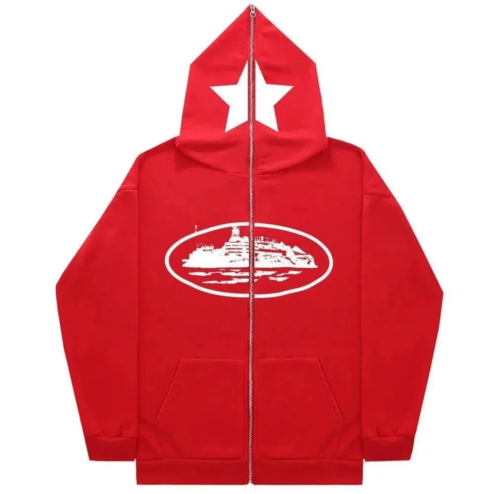 Trapstar Relaxed Graphic zip hoodie Black Zip Pink with Designer-Inspired Detail