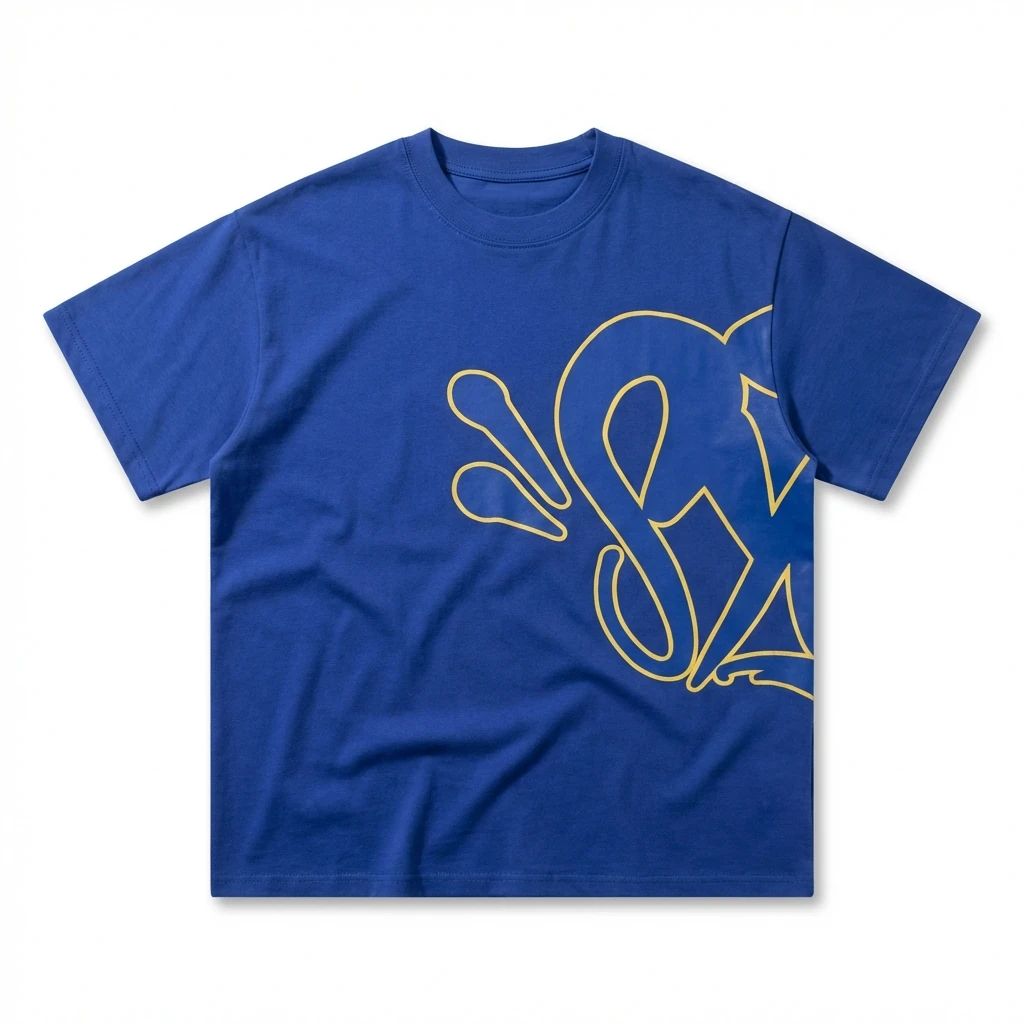 SynaWorld Graffiti-style Blue T-shirt