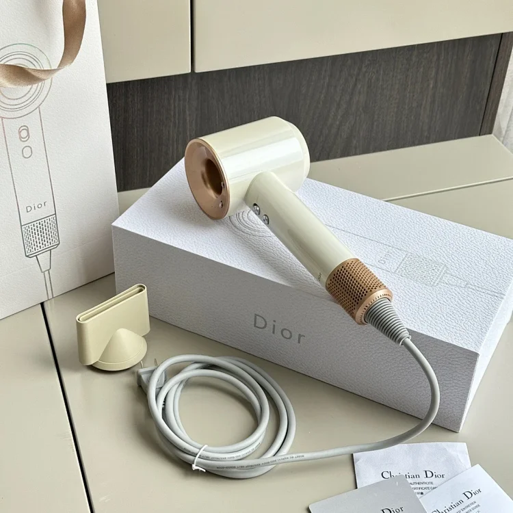 Dior Hair Dryer in White and Gold