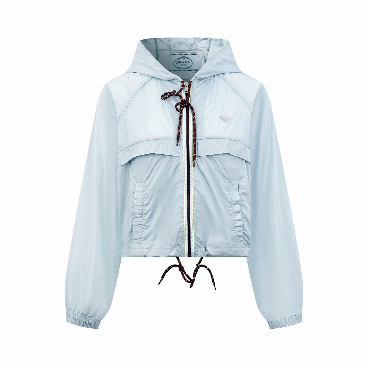 Zip Jacket with Drawcord Zip Detail from Prada