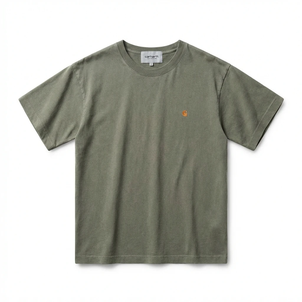 Carhartt basic retro style olive green T-shirt