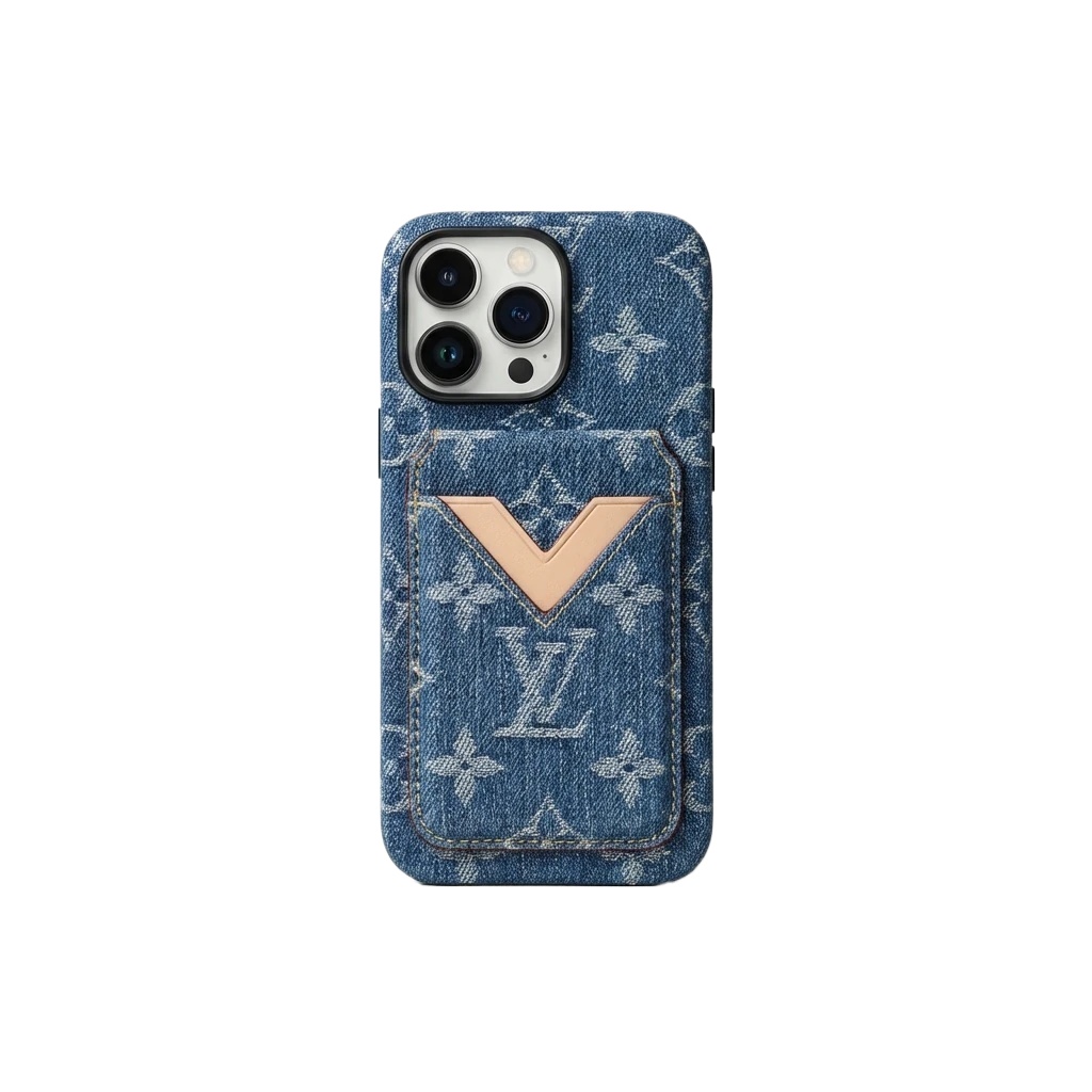 LV denim-style iPhone case
