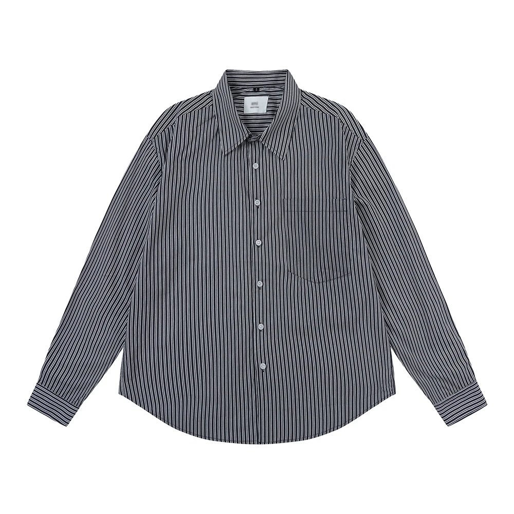 AMI Stripe Minimalist Style Shirt