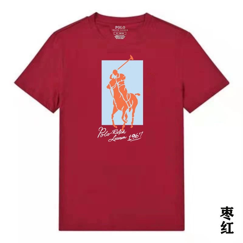 Ralph Lauren Polo Burgundy Trendy T-shirt