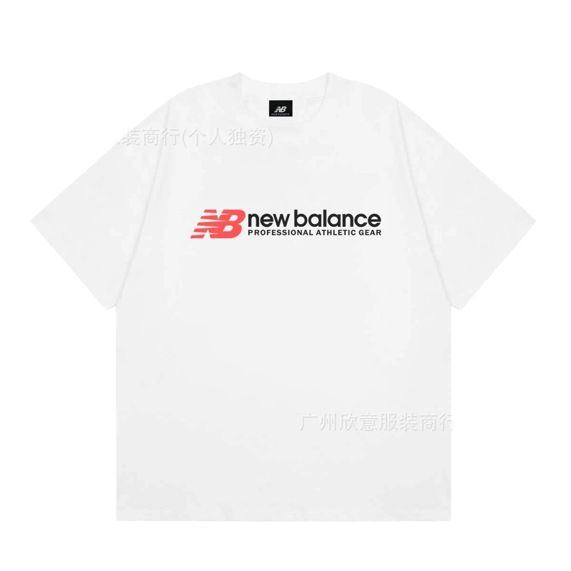New Balance Sports Casual Style White Short-sleeve T-shirt