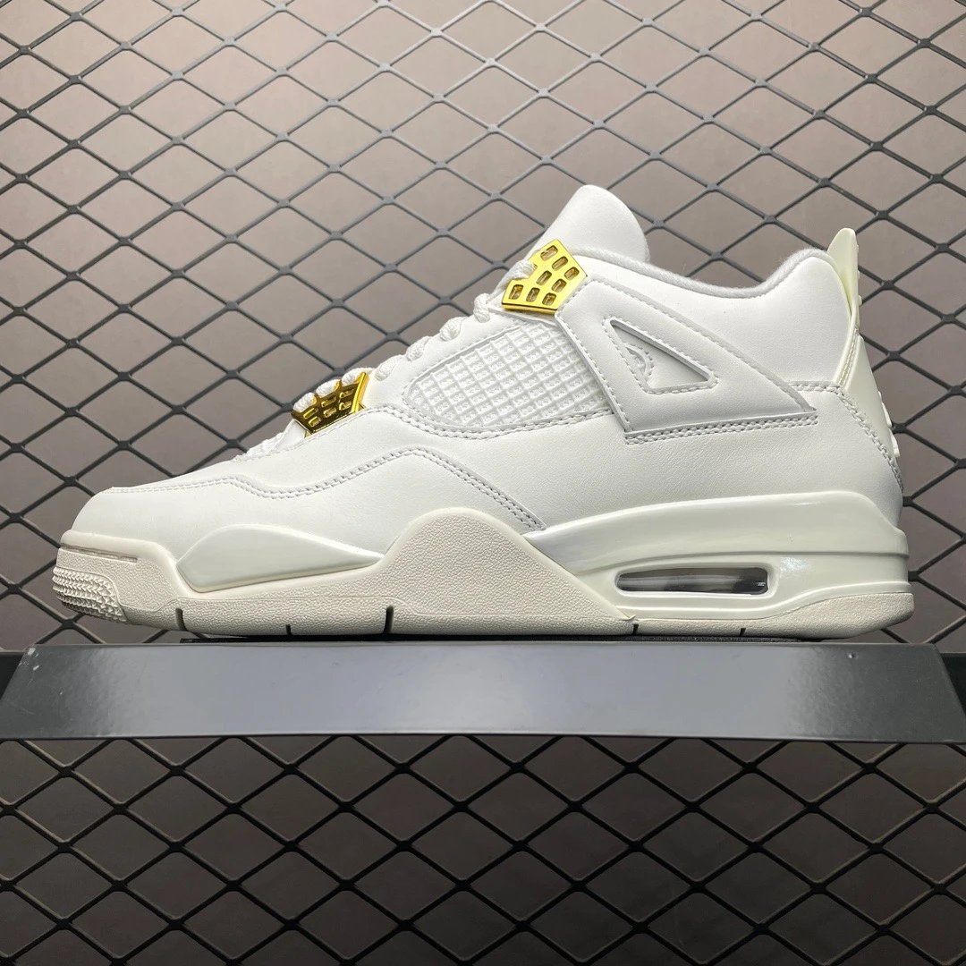 Jordan Basketball High-Tops, Structured High Top in White and Yellow
