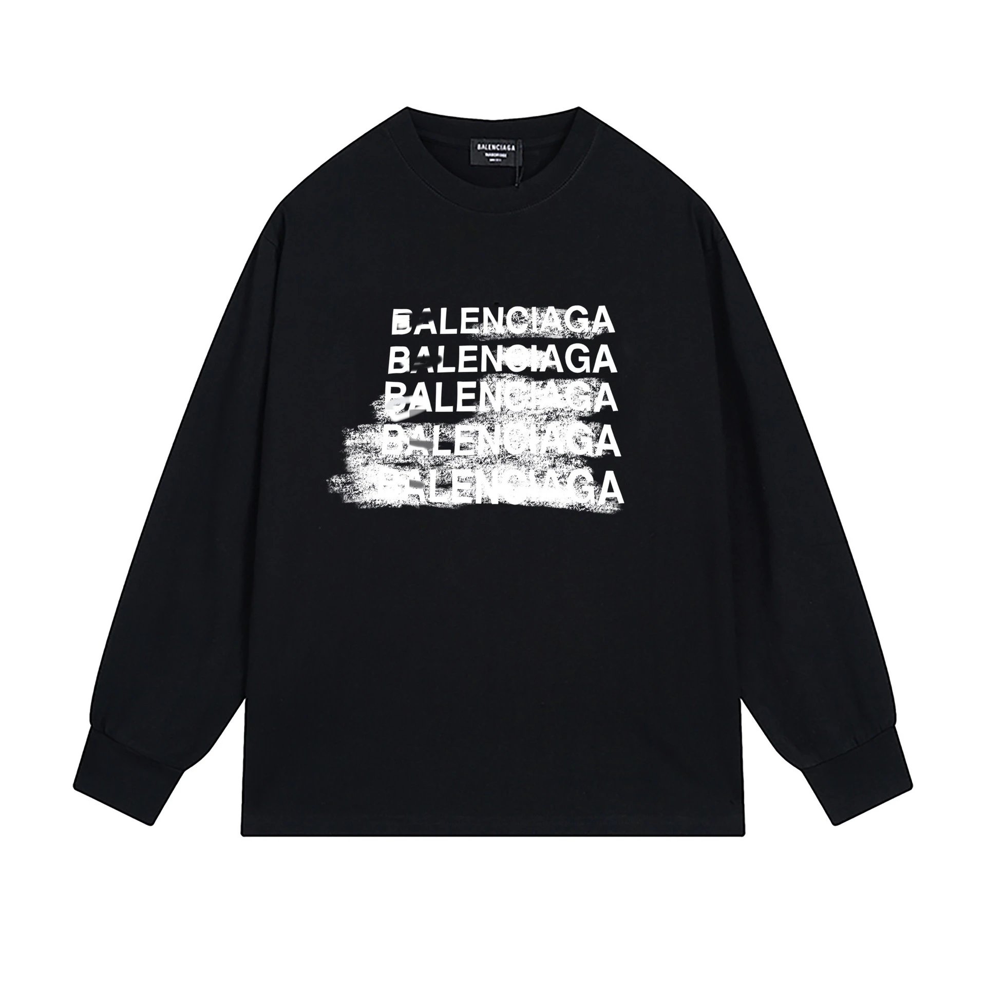 Balenciaga graffiti-style black T-shirt