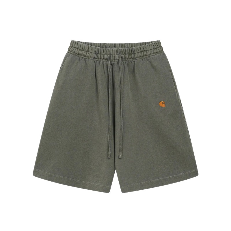 Carhartt Embroidered Workwear Style Army Green Casual Shorts
