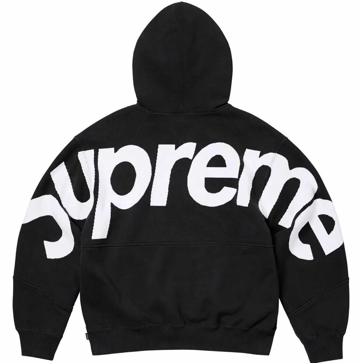 Supreme Casual Logo hoodie Gray Red Oversized for Streetwear Looks