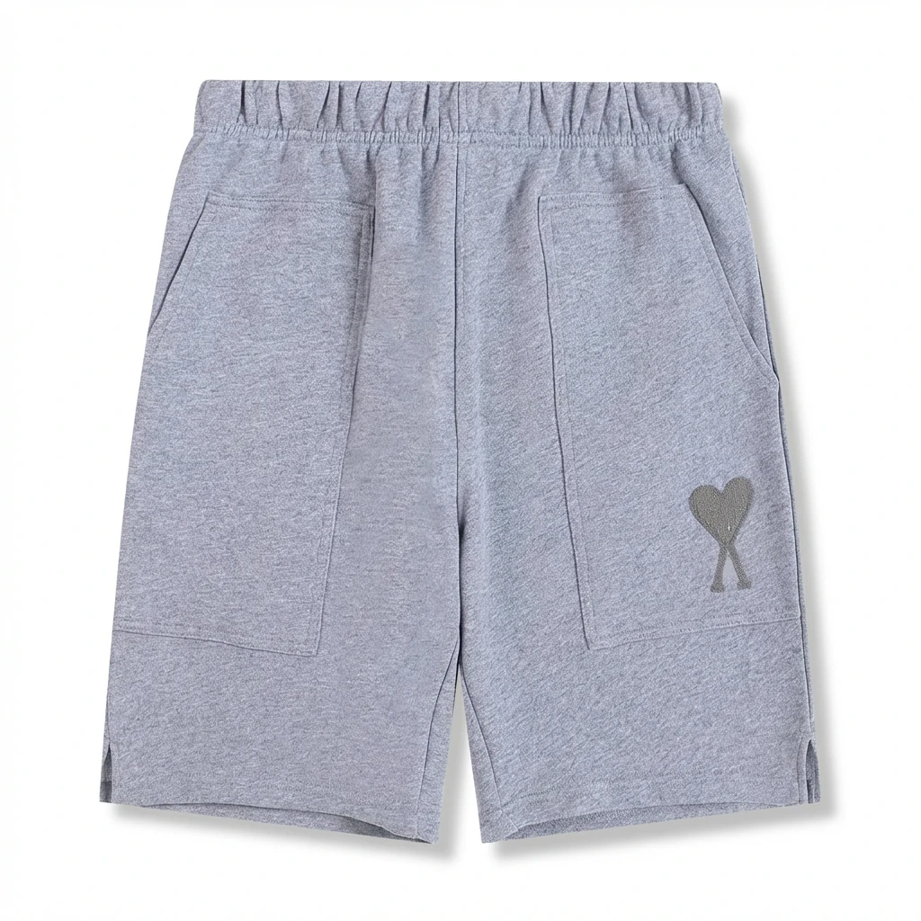 AMI pattern casual gray shorts