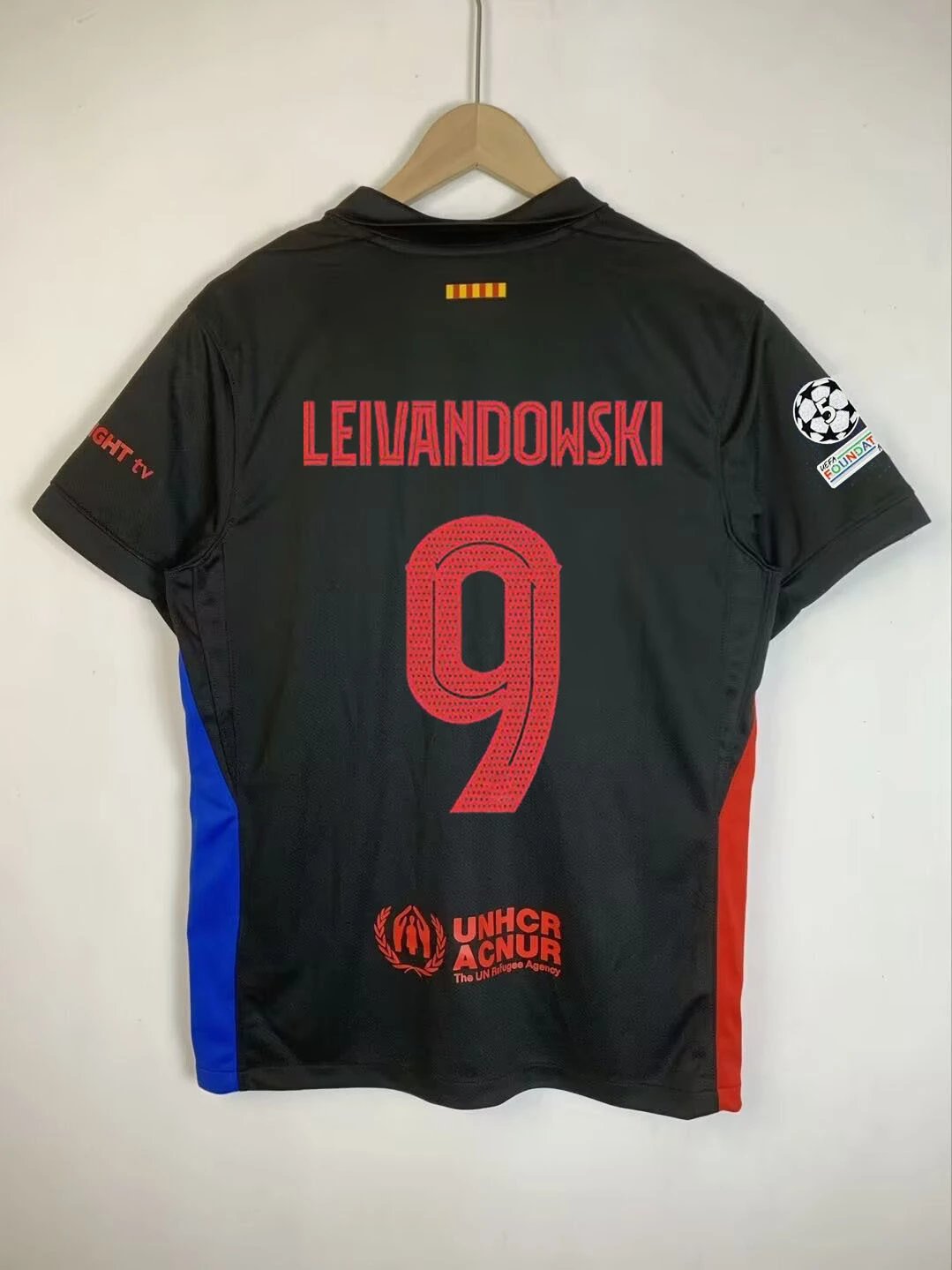 Barcelona Daily Gavi #6 soccer jersey Blue Red Barcelona with Visual Detail