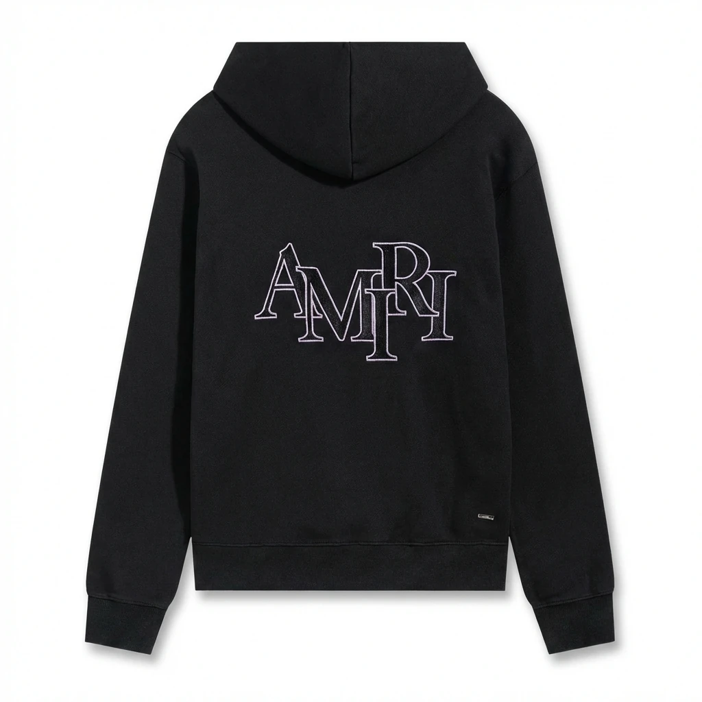 AMIRI letter-style black sweatshirt
