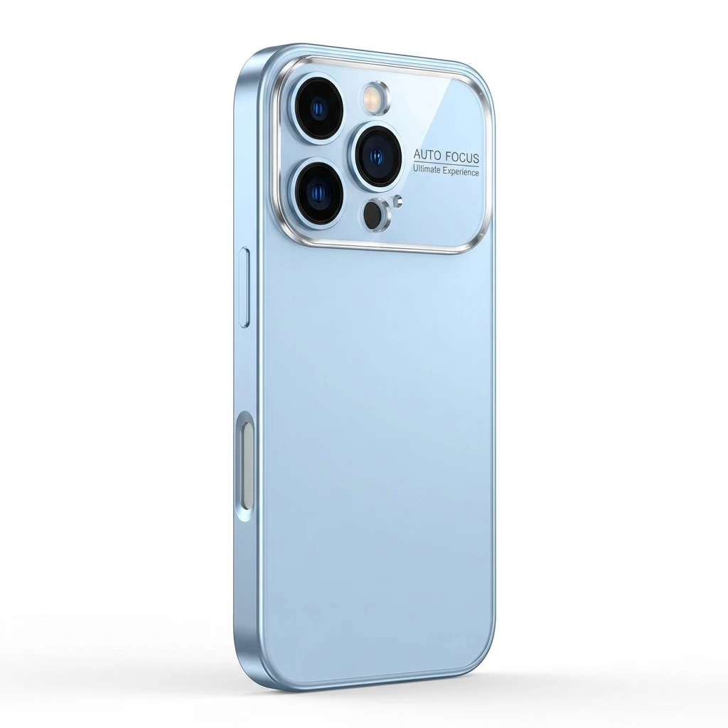 Transparent border iPhone light gray phone case