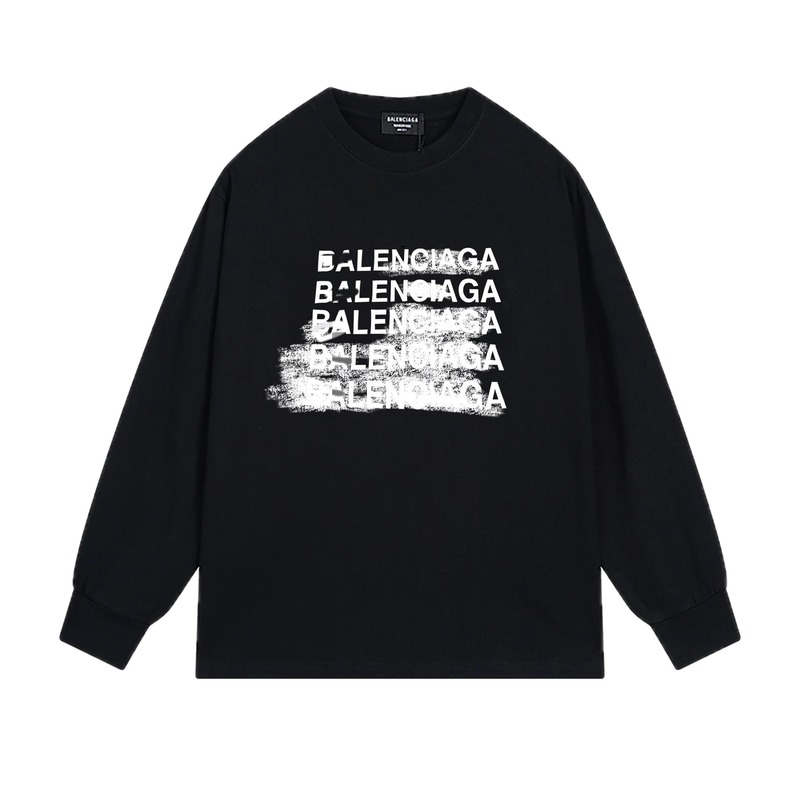 Balenciaga graffiti-style black T-shirt