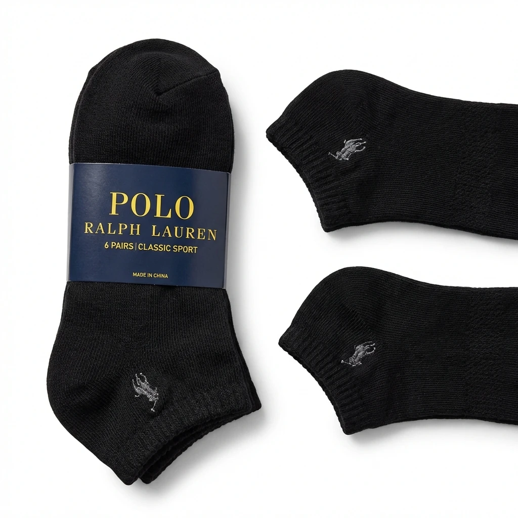 Ralph Lauren Polo Classic Black Socks