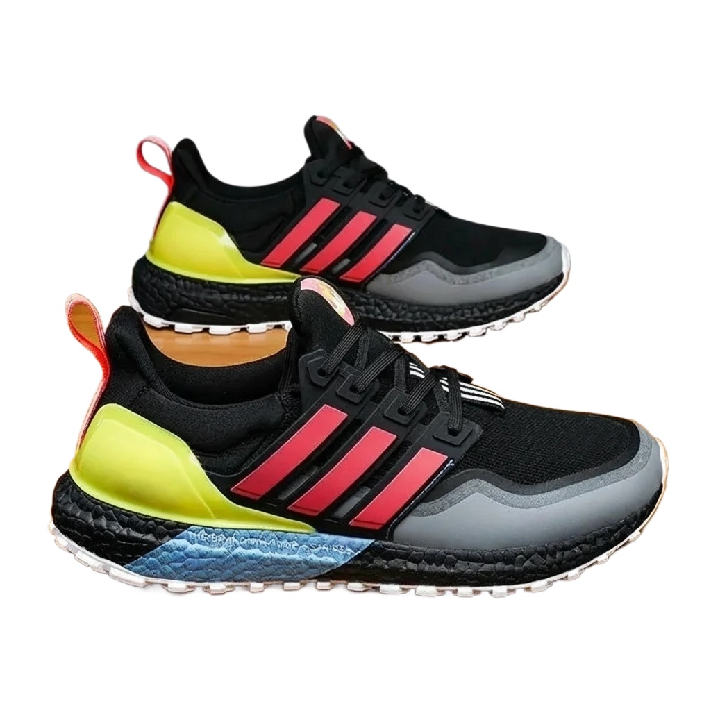 Adidas retro black and grey sports shoes