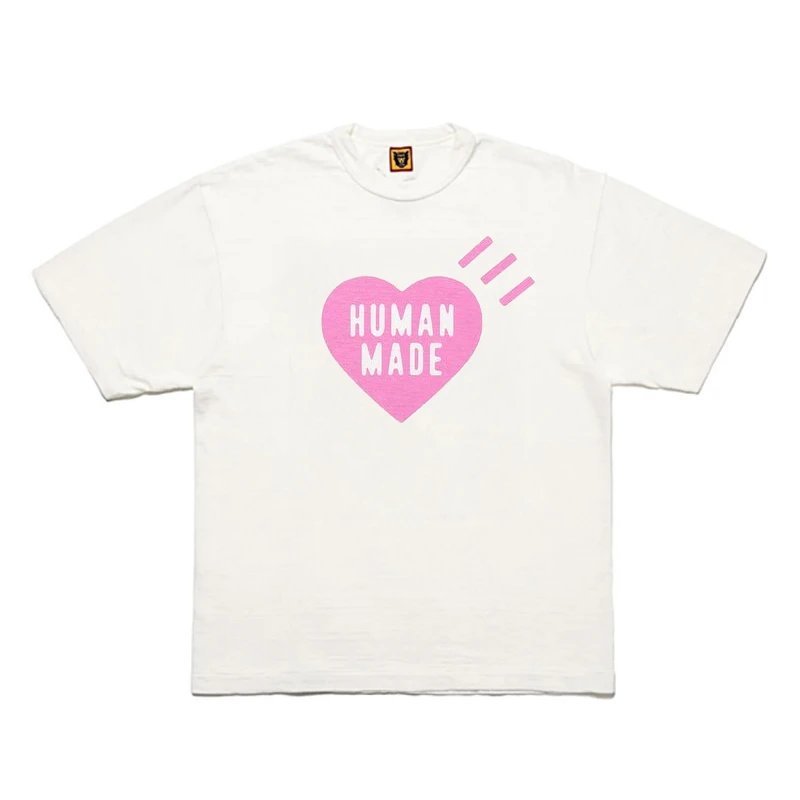 Human Made Patterned Heart logo T-shirt Black Green Human with Polished Detail