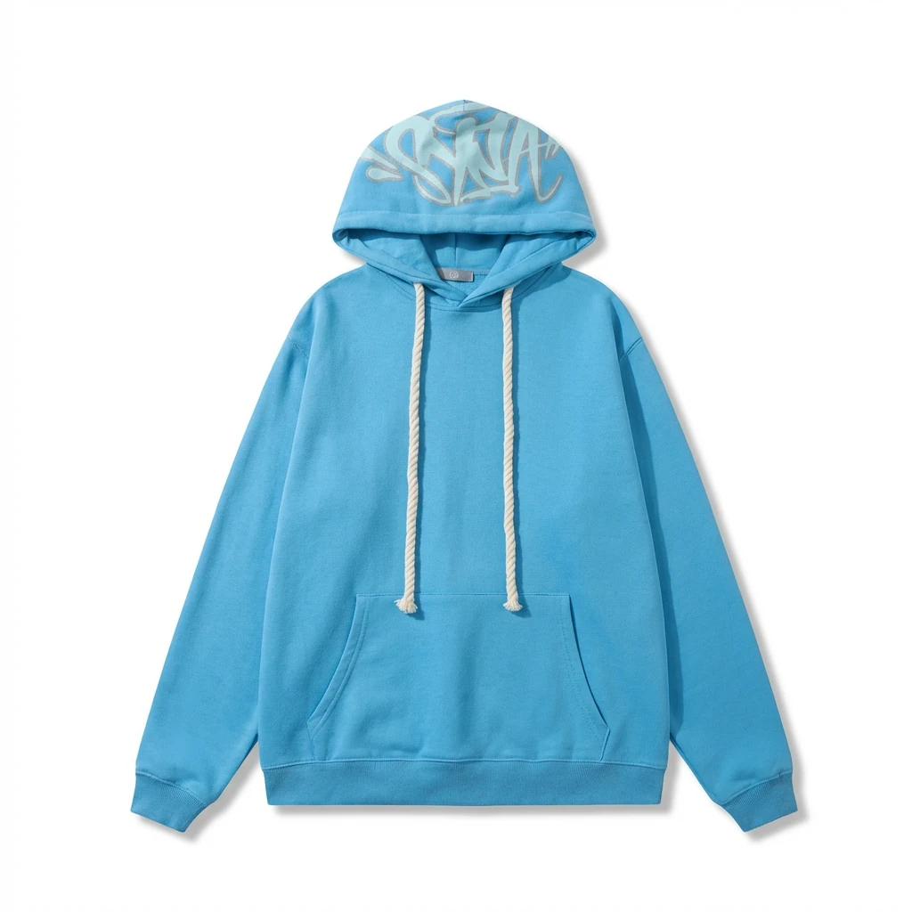SynaWorld Graffiti-style Blue Hoodie