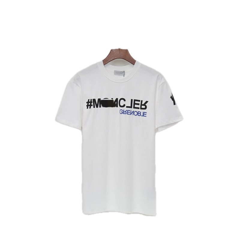 Moncler Grenoble Trendy Printed White T-Shirt