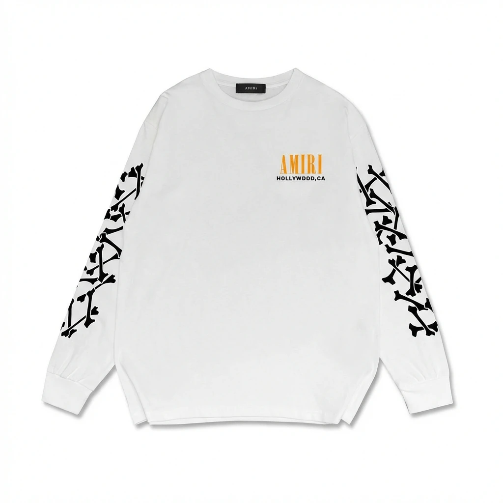 AMIRI Retro Style White Sweatshirt