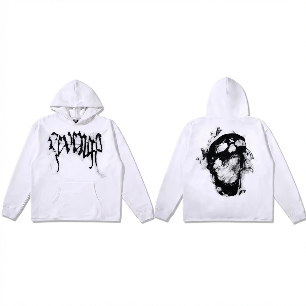 Revenge dark - style white hoodie
