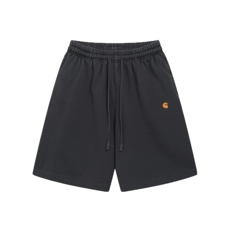 Carhartt Small Logo Workwear Style Carbon Black Casual Shorts