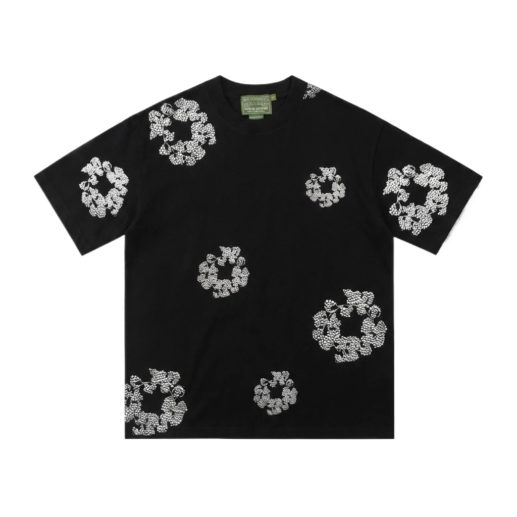 DENIM TEARS Trendy Black T-shirt