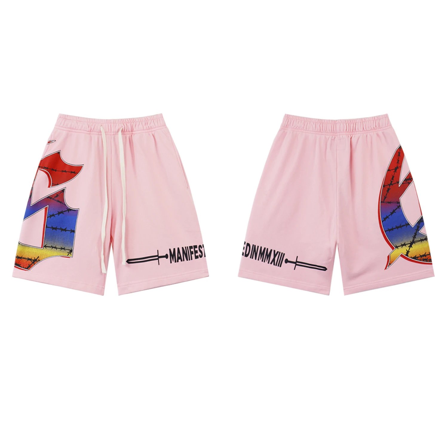 Godspeed Gradient Print Street Style Pink Shorts