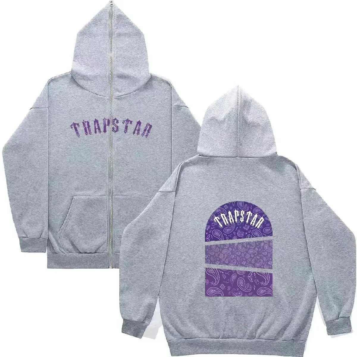 Trapstar Lightweight Graphic zip hoodie Black Zip Pink for Trend Styling