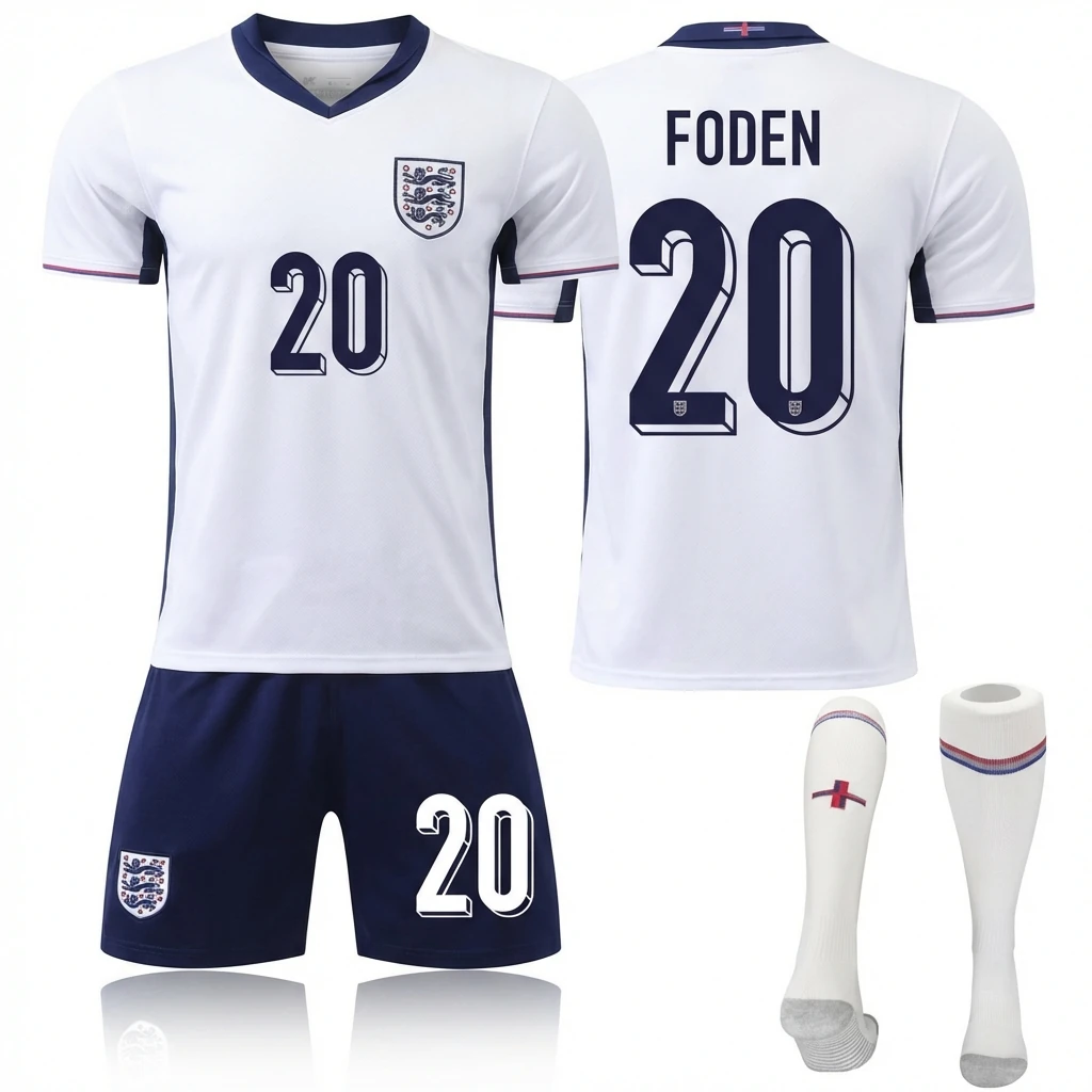 The England Foden No. 20 football jersey.