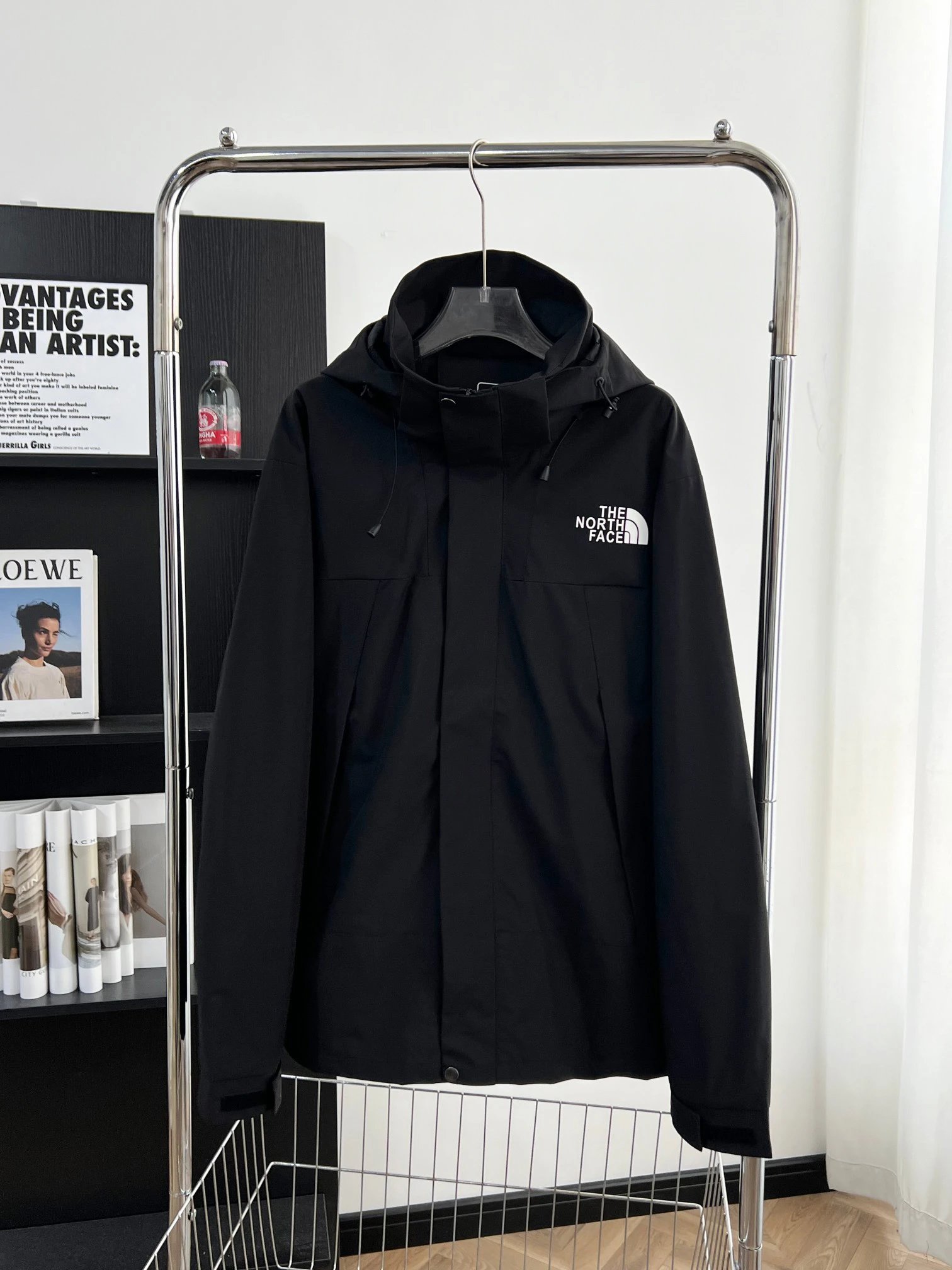 White The North Face Hooded Sweatshirt for Layered Winter Looks