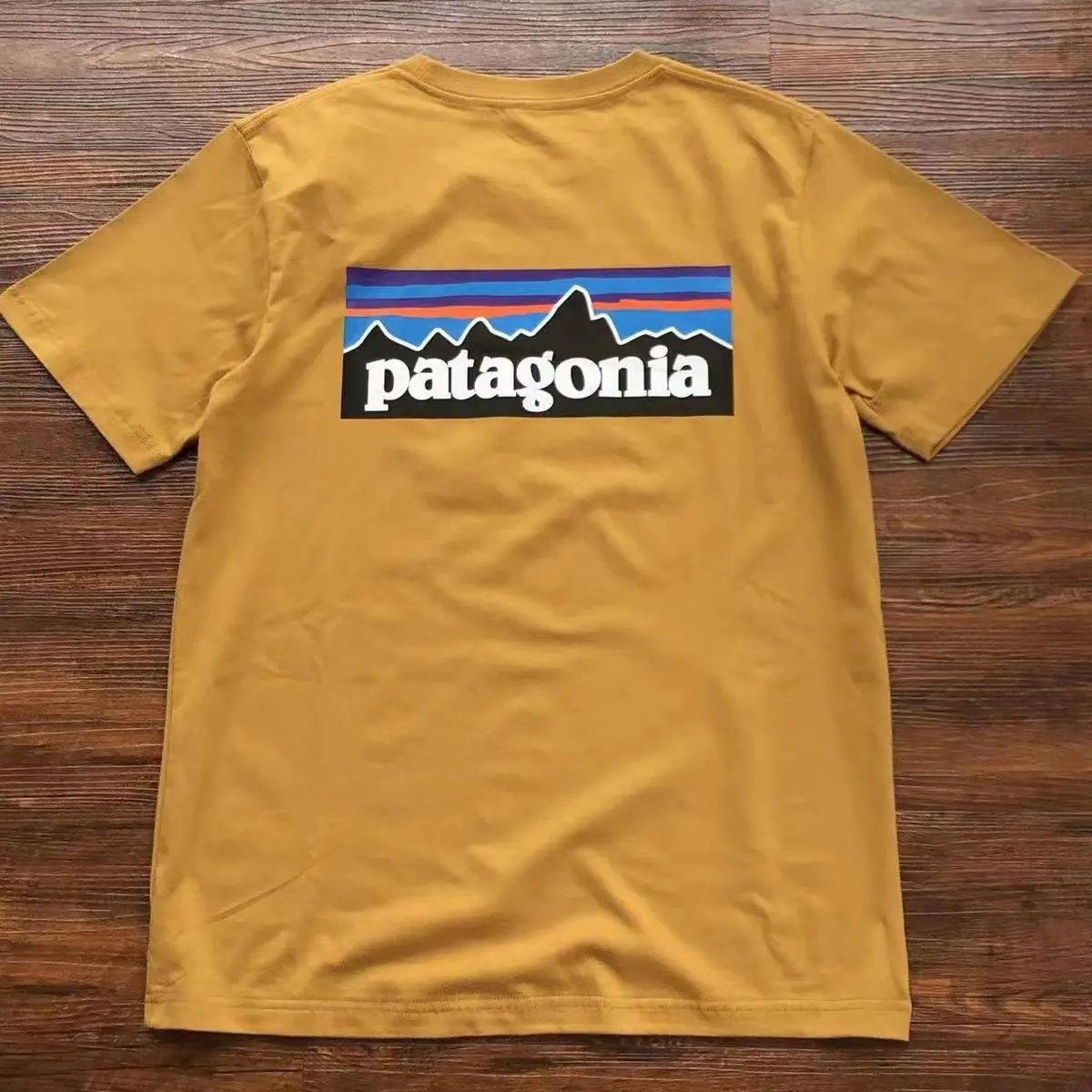 Patagonia Yellow Logo T-Shirt Weekend Wear Graphic