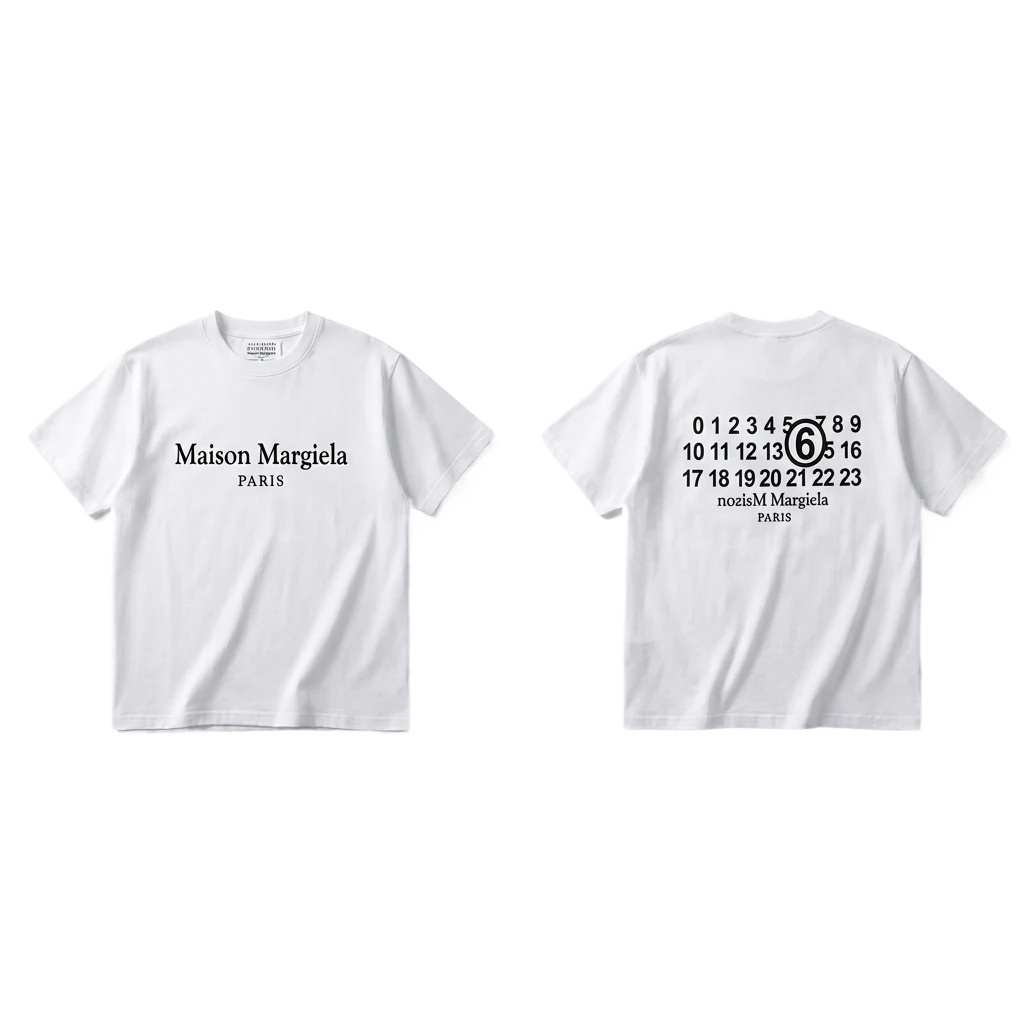 Maison Margiela white T-shirt with digital printing
