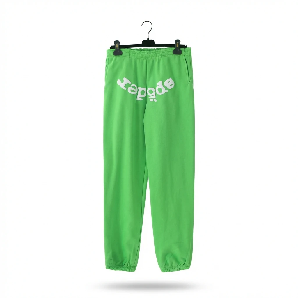 Sp5der Fluorescent Green Trendy Pants
